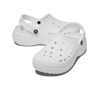 PLUS会员：crocs 贝雅云彩女士洞洞鞋户外休闲鞋|208186 白色-100(含智必星) 37/38(240mm)