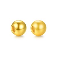 千年 黄金转运珠 4MM光面足金 QDD513000