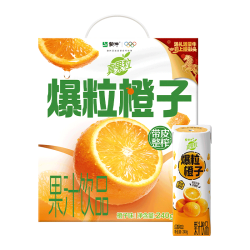 蒙牛 爆粒橙子味 果汁饮品 真果粒橙子10盒