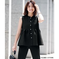 VERY×UNFILO合作款双面穿荷叶边马甲女ONWARD