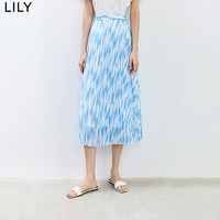 LILY/丽丽 复古印花设计感 女士半身裙