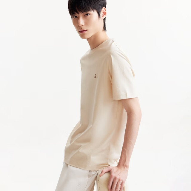 今日必买：杰克琼斯 【水洗不走形】凉感杜邦SORONA®莫兰迪配色纯色短袖T恤 多色可选 226101109