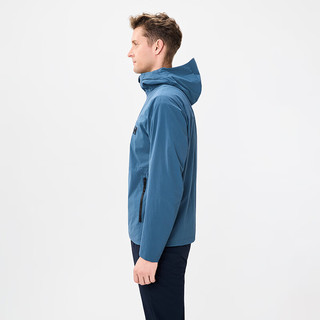  HELLY HANSEN, HH 防泼水 男士连帽外套 深蓝色 2XL