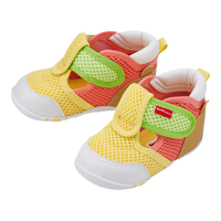MIKI HOUSE 透气网面 儿童凉鞋 黄色 12.5 (适合脚长12cm)