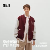  Semir/森马 联名 仿牛仔棒球外套