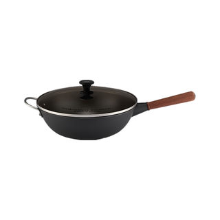  staub/珐宝 黑曜玻璃盖 精铁炒锅