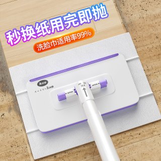 88VIP：美丽雅 自动可夹 拖把 抹布107CM杆长(单拖)