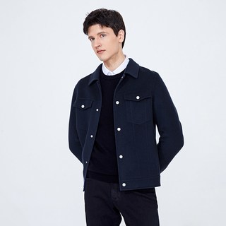  navigare/纳维凯尔 纯羊毛 男士毛呢大衣 焦糖色 L