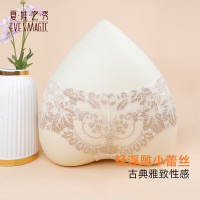 夏娃之秀 夏娃秘语 EVE‘S WHISPER 女士透气性感蕾丝中腰收腹提臀三角内裤（任选4条）