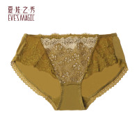 夏娃之秀 夏娃秘语 EVE‘S WHISPER 女士透气性感蕾丝中腰收腹提臀三角内裤（任选4条）