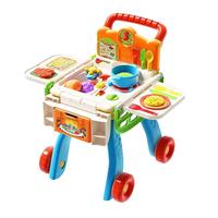 vtech 过家家儿童玩具厨房购物车手推车 厨房购物车（橙色）