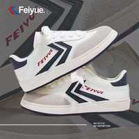  Feiyue./飞跃 厚底增高 女士休闲运动鞋 米灰深蓝色 37