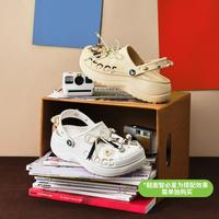 crocs 贝雅云彩洞洞鞋女鞋沙滩鞋户外厚底包头拖鞋|208186