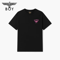 BOY LONDON 春夏情侣款简约休闲宽松针织短袖T恤N01916