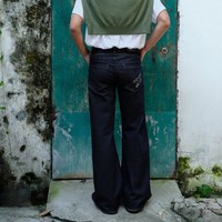 9FO7 【长腿神裤】中腰宽松加软原牛微弯刀裤牛仔裤 25AW-Z002