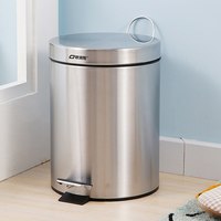ORANGE 不锈钢脚踏式垃圾桶家用带盖纸桶办公室大号收纳桶