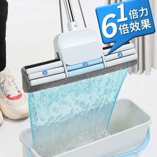  博丽雅 免手洗 胶棉拖把