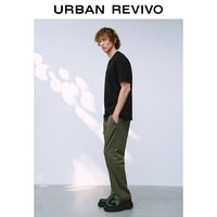  URBAN REVIVO 简约百搭 男士直筒裤 军绿 30