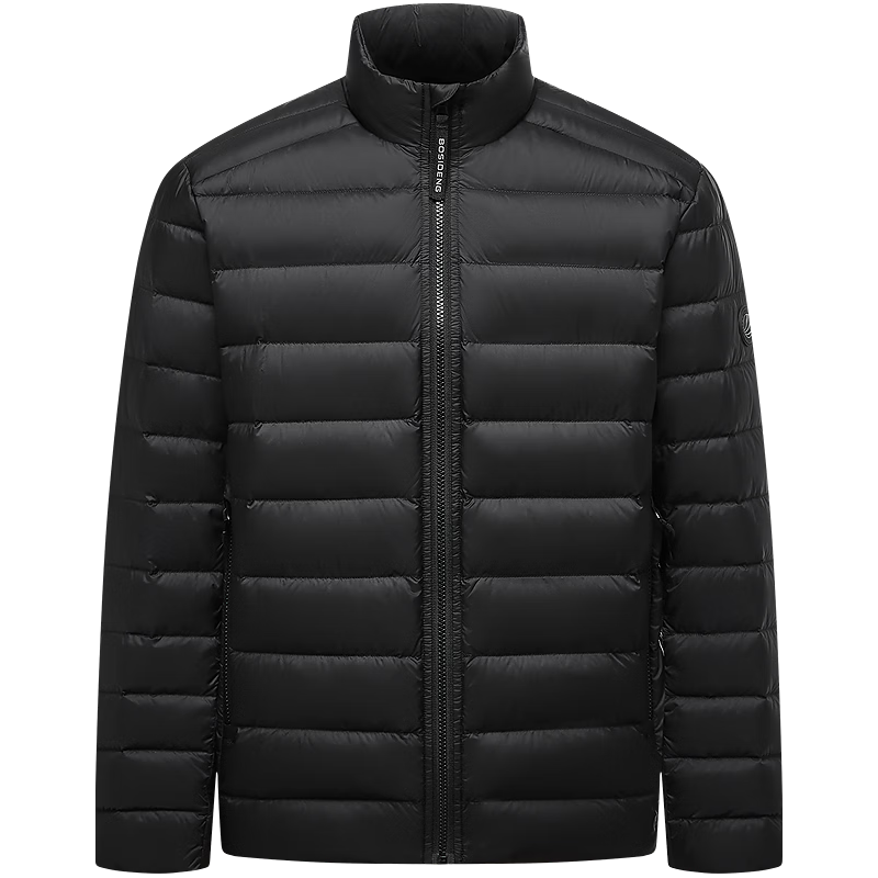  BOSIDENG/波司登 鹅绒排骨条 男士羽绒服 黑色8056 L 180/100A 体重约140-155斤