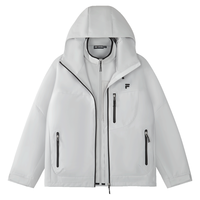 FILA/斐乐 防泼水 男士连帽长袖上衣两件套
