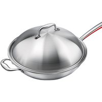 HZIB/赫巴茲 无涂层 不锈钢炒锅