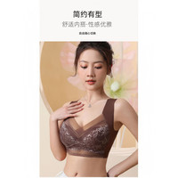 宜而爽 透气 女士文胸连体衣 灰紫
