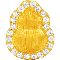  CHJ JEWELLERY/潮宏基 钻石点钻 女士黄金转运珠