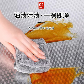  泰姆仕 防水防油 厨房贴纸 加厚款厨房贴-橘纹0.6*5米送工具