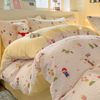 A类针织棉双层纱件套 1.8床200*230cm