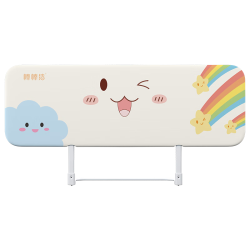 babybbz 便携折叠 儿童床围栏  0.8m 甜心彩虹款