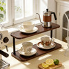 礼奈 中古风杯架水杯置物架茶杯架子茶具收纳架茶壶放置架咖啡杯展示架