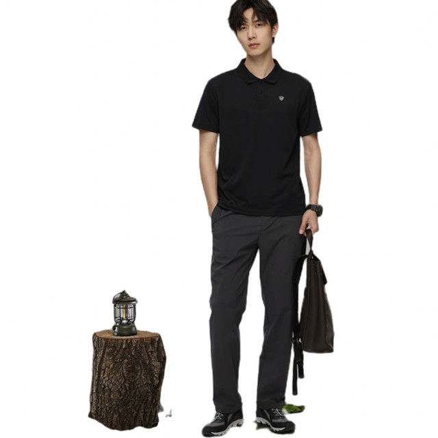 今日必买：诺诗兰 两件套 短袖POLO衫*1+速干裤*1  情侣款