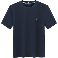  SEPTWOLVES/七匹狼 凉感速干抗菌 男士短袖T恤 XL 175/92A 101(藏青)凉感速干有狼标2135