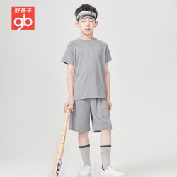 好孩子 Goodbaby好孩子夏季男女时尚运动速干短袖套装春秋上衣短裤