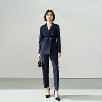 伯德小姐 幸运系列职业西装套装外套裤子2件装