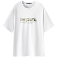  Semir/森马 中国国家地理系列 男士短袖T恤 M 漂白10007