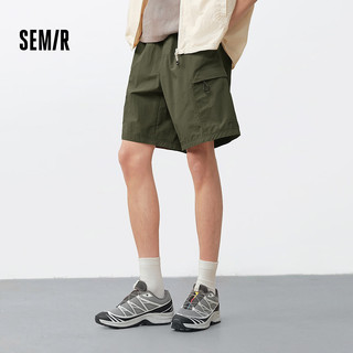  Semir/森马 凉感机能 男士休闲短裤 军绿40684 M