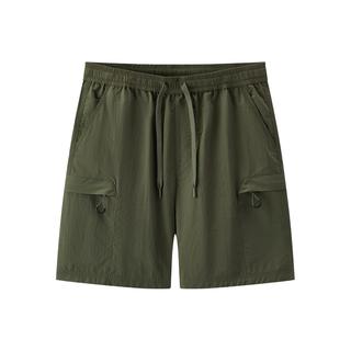  Semir/森马 凉感机能 男士休闲短裤 军绿40684 M