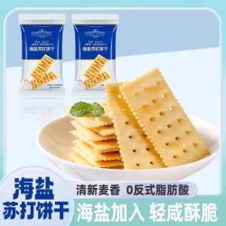 逸萝仙 海盐苏打饼干旗舰店养胃治胃酸孕妇解馋零食咸味无糖休闲年货零食