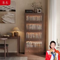  冬木 防尘 儿童书柜 玻璃门 置物落地柜