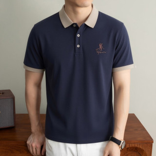 尺度保罗 夏季薄款 男士冰丝休闲刺绣Polo衫T恤