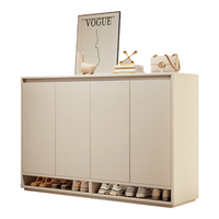  锦需 大容量 鞋柜收纳柜一体 升级四抽款 暖白色140x32x122.4cm