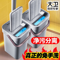 大卫 免手洗 平板拖把 拖把桶