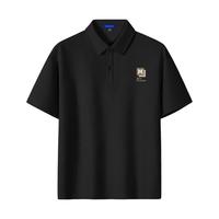 马克华菲 polo衫男短袖夏季2026新款美式简约字母胸标翻领t恤大码