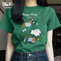 班尼路 100%纯棉 女士短袖T恤