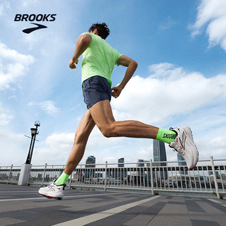  BROOKS/布鲁克斯 缓震 男士跑鞋 男款 联名款 椰奶/白/黑 44.5