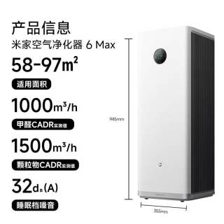 以旧换新：米家 6 Max 空气净化器