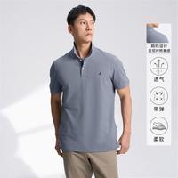 NAUTICA 男装夏季休闲棉氨透气短袖翻领T恤polo衫KX2100