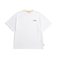 NATIONAL GEOGRAPHIC 男女同款品牌LOGO印花户外吸湿速干柔软短袖T恤情侣上衣