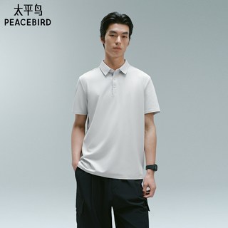  PEACEBIRD/太平鸟 压胶门襟 男士polo衫
